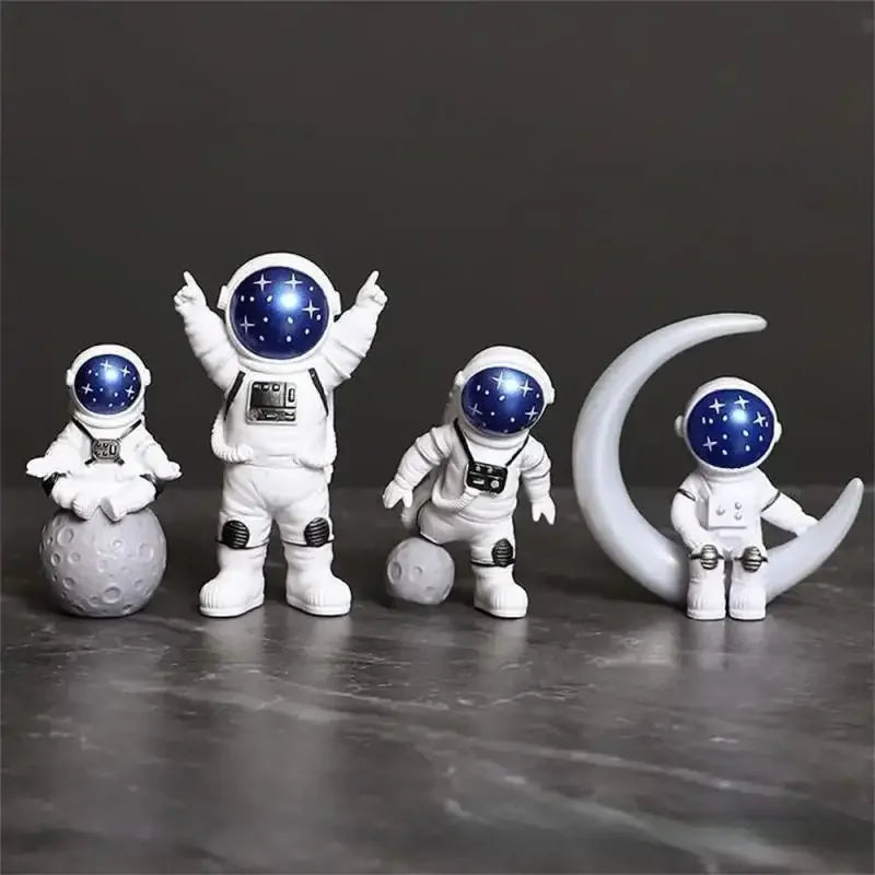 Escultura Decorativa Astronauta - 4 peças