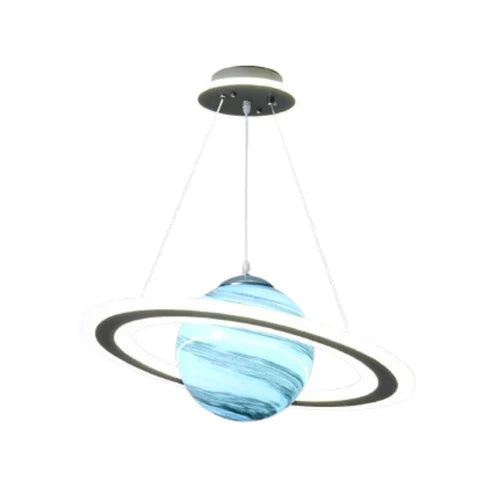 Lustre Decorativo Orbital Saturno LED